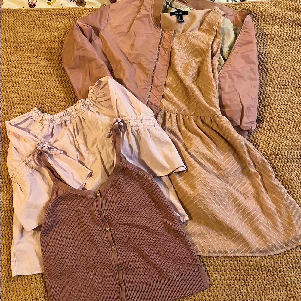 Zara bomber jacket and more! Shades of pink!